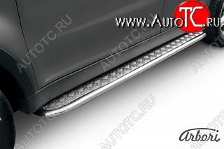 13 049 р. Защита штатных порогов с листом Arbori SSANGYONG Actyon дорестайлинг (2010-2013)  с доставкой в г. Майкоп