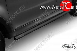 6 569 р. Защита порогов Arbori SSANGYONG Actyon дорестайлинг (2010-2013)  с доставкой в г. Майкоп