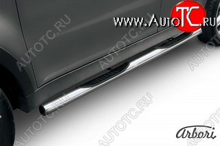 14 579 р. Защита порогов Arbori SSANGYONG Actyon дорестайлинг (2010-2013)  с доставкой в г. Майкоп