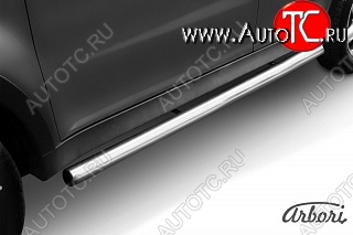 12 509 р. Защита порогов Arbori SSANGYONG Actyon дорестайлинг (2010-2013)  с доставкой в г. Майкоп