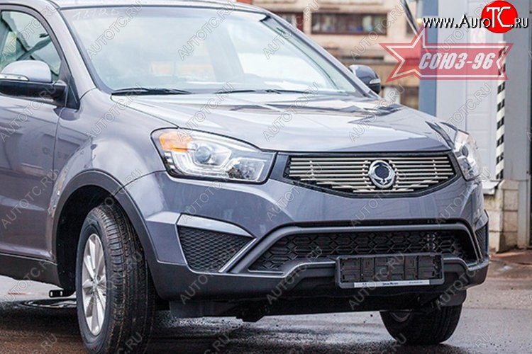 8 819 р. Декоративные элементы решетки радиатора Souz-96 (d10) SSANGYONG Actyon рестайлинг (2013-2021)  с доставкой в г. Майкоп