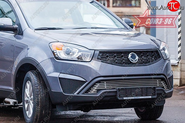 7 919 р. Декоративный элемент воздухозаборника Souz-96 (d10) SSANGYONG Actyon рестайлинг (2013-2021)  с доставкой в г. Майкоп