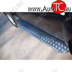 35 549 р. Широкая защита порогов с трубой диаметром 42 мм SLITKOFF v3  SSANGYONG Actyon (2010-2013) дорестайлинг  с доставкой в г. Майкоп