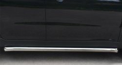 Защита порогов из круглой трубы диаметром 63 мм Russtal SSANGYONG Actyon дорестайлинг (2010-2013)