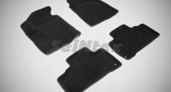 Износостойкие коврики в салон SeiNtex Premium 3D 4 шт. (ворсовые, черные) SSANGYONG Actyon (2010-2013) дорестайлинг