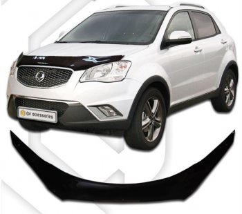 Дефлектор капота CA-Plastic SSANGYONG Korando  3 (2010-2025) дорестайлинг