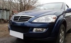 1 469 р. Сетка на бампер Russtal (черная) SSANGYONG Kyron дорестайлинг (2005-2007)  с доставкой в г. Майкоп. Увеличить фотографию 3