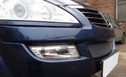 1 539 р. Сетка на бампер Russtal (хром) SSANGYONG Kyron дорестайлинг (2005-2007)  с доставкой в г. Майкоп. Увеличить фотографию 2