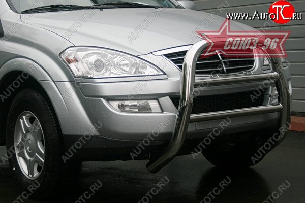 17 504 р. Защита переднего бампера Souz-96 (d76) SSANGYONG Kyron дорестайлинг (2005-2007)  с доставкой в г. Майкоп