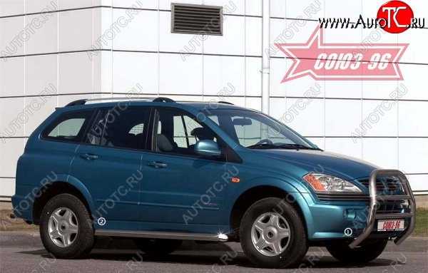 16 064 р. Защита переднего бампера Souz-96 (d76) SSANGYONG Kyron дорестайлинг (2005-2007)  с доставкой в г. Майкоп