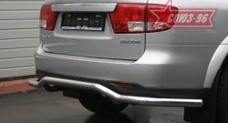 Защита заднего бампера Souz-96 (d60) SSANGYONG Kyron дорестайлинг (2005-2007)