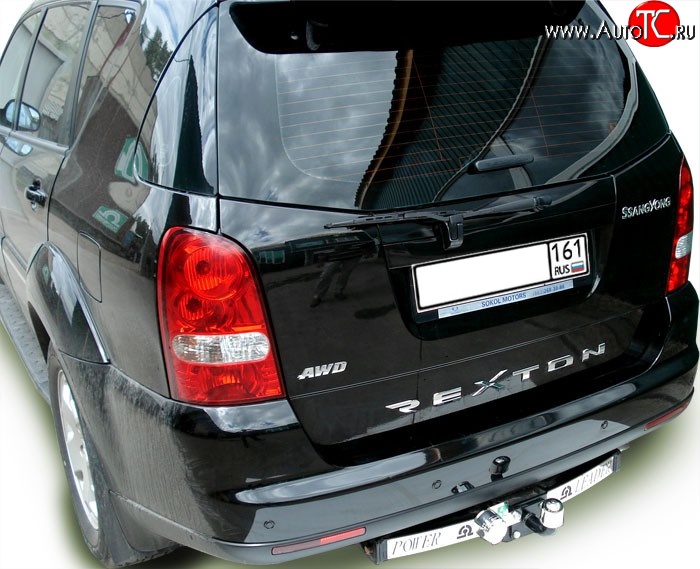 10 699 р. Фаркоп Лидер Плюс (с нерж. пластиной) SSANGYONG Rexton Y250 (2006-2012) (Без электропакета)  с доставкой в г. Майкоп