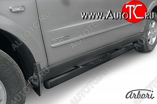 9 989 р. Защита порогов Arbori SSANGYONG Kyron рестайлинг (2007-2016)  с доставкой в г. Майкоп
