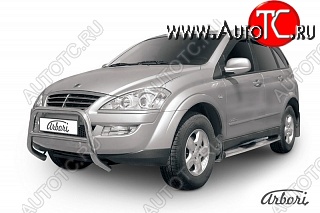 23 939 р. Защита переднего бампера Arbori SSANGYONG Kyron рестайлинг (2007-2016)  с доставкой в г. Майкоп