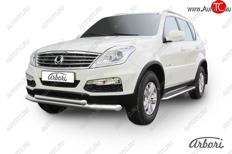 15 749 р. Обвес переднего бампера Arbori SSANGYONG Rexton Y290 (2012-2017)  с доставкой в г. Майкоп