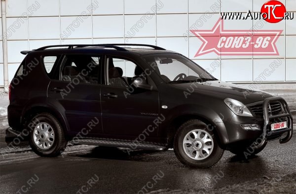 15 749 р. Защита переднего бампера Souz-96 (d76) SSANGYONG Rexton Y200 (2001-2006)  с доставкой в г. Майкоп