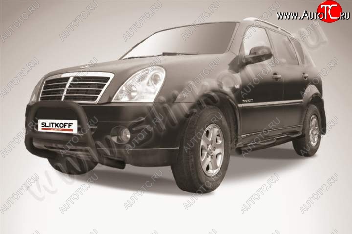 18 999 р. Кенгурятник d57 низкий SSANGYONG Rexton Y250 (2006-2012) (Цвет: серебристый)  с доставкой в г. Майкоп
