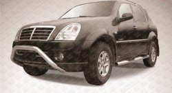 Усиленная защита переднего бампера из трубы диаметром 57 мм Slitkoff SSANGYONG Rexton  Y250 (2006-2012)