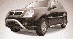 Усиленная защита переднего бампера из трубы диаметром 76 мм Slitkoff SSANGYONG Rexton  Y250 (2006-2012)