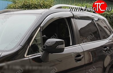 3 149 р. Комплект дефлекторов окон СТ Subaru Forester SJ дорестайлинг (2012-2016)  с доставкой в г. Майкоп