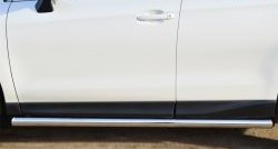 69 999 р. Защита порогов из круглой трубы диаметром 63 мм Russtal Subaru Forester SJ дорестайлинг (2012-2016) (Защита порогов с со скосами на торцах (вариант 1))  с доставкой в г. Майкоп. Увеличить фотографию 8