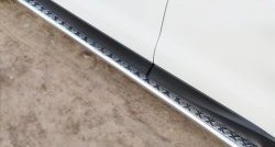 24 649 р. Широкая защита порогов SLITKOFF Subaru Forester SJ дорестайлинг (2012-2016)  с доставкой в г. Майкоп. Увеличить фотографию 2
