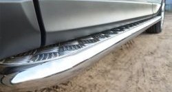 24 649 р. Широкая защита порогов SLITKOFF Subaru Forester SJ дорестайлинг (2012-2016)  с доставкой в г. Майкоп. Увеличить фотографию 4
