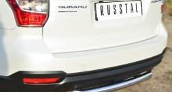 15 799 р. Одинарная защита заднего бампера из трубы диаметром 63 мм SLITKOFF Subaru Forester SJ дорестайлинг (2012-2016)  с доставкой в г. Майкоп. Увеличить фотографию 2