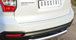 15 999 р. Одинарная защита заднего бампера из трубы диаметром 76 мм SLITKOFF Subaru Forester SJ дорестайлинг (2012-2016)  с доставкой в г. Майкоп. Увеличить фотографию 2