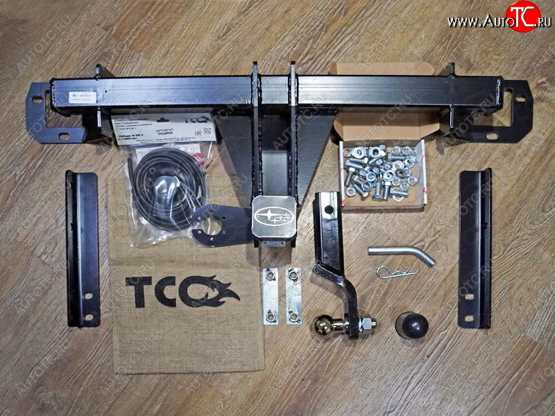 19 349 р. Фаркоп (тягово-сцепное устройство) TCC  Subaru Forester  SK/S14 (2018-2021) дорестайлинг (оцинкованный, шар E нержавейка)  с доставкой в г. Майкоп
