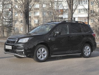 18 849 р. Защита переднего бампера SLITKOFF d63 волна Subaru Forester SJ рестайлинг (2016-2019)  с доставкой в г. Майкоп. Увеличить фотографию 4