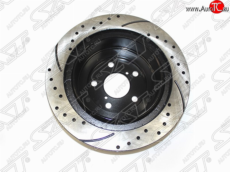 6 649 р. Комплект задних дисков SAT (перфорированые, 290 мм) Subaru Forester SH (2008-2013)  с доставкой в г. Майкоп