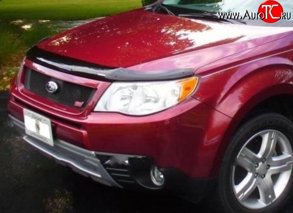 3 299 р. Дефлектор капота NovLine Subaru Forester SH (2008-2013)  с доставкой в г. Майкоп