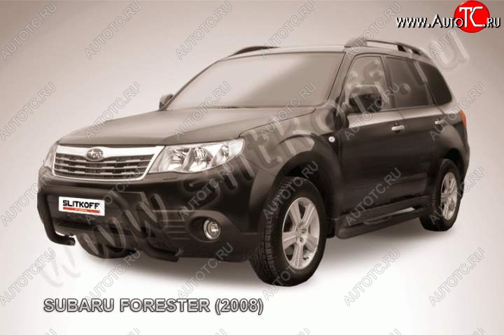 16 549 р. Кенгурятник d57 низкий рама Subaru Forester SH (2008-2013) (Цвет: серебристый)  с доставкой в г. Майкоп