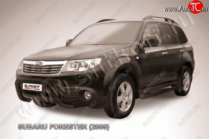 18 999 р. Кенгурятник d76 низкий рама Subaru Forester SH (2008-2013) (Цвет: серебристый)  с доставкой в г. Майкоп