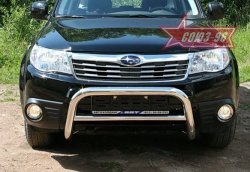 Защита переднего бампера Souz-96 (d60) Subaru Forester SH (2008-2013)