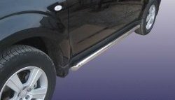 Защита порогов из круглой трубы диаметром 57 мм Slitkoff Subaru Forester  SH (2008-2013)