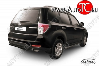 7 019 р. Защита заднего бампера Arbori Subaru Forester SH (2008-2013)  с доставкой в г. Майкоп