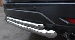 17 649 р. Защита заднего бампера (Ø63 и 42 мм, нержавейка) SLITKOFF Subaru Forester SH (2008-2013)  с доставкой в г. Майкоп. Увеличить фотографию 3