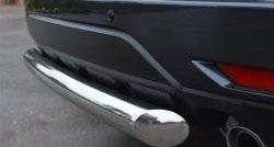 15 999 р. Одинарная защита заднего бампера из трубы диаметром 76 мм SLITKOFF Subaru Forester SH (2008-2013)  с доставкой в г. Майкоп. Увеличить фотографию 2