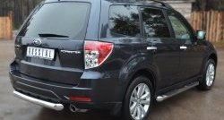 15 999 р. Одинарная защита заднего бампера из трубы диаметром 76 мм SLITKOFF Subaru Forester SH (2008-2013)  с доставкой в г. Майкоп. Увеличить фотографию 4