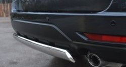 12 949 р. Защита заднего бампера (Ø75x42 мм, нержавейка) Russtal Subaru Forester SH (2008-2013)  с доставкой в г. Майкоп. Увеличить фотографию 3