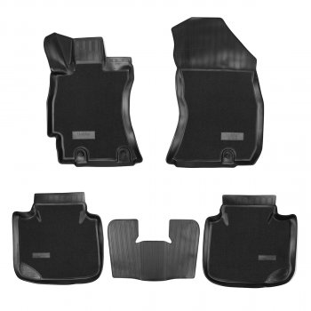 Комбинированые коврики салона Unidec (полиуретан с текстильным покрытием) Subaru Outback  BS/B15 (2014-2021) дорестайлинг универсал, рестайлинг универсал