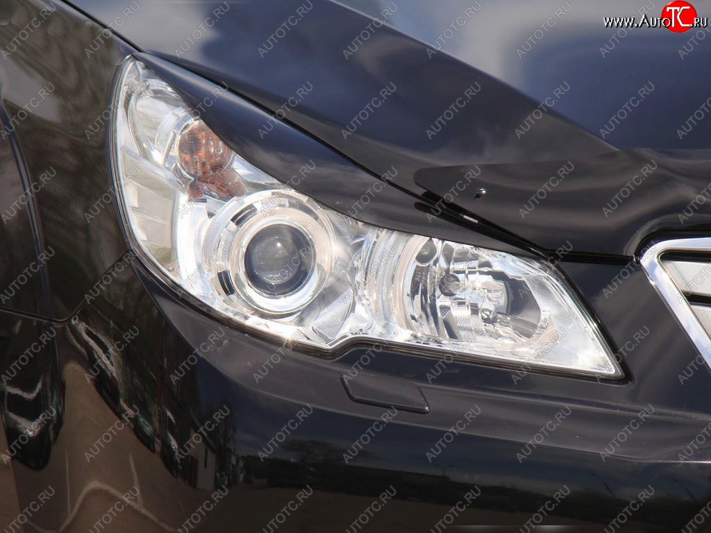 1 149 р. Реснички на фары Tuning-Sport  Subaru Outback ( BR/B14,  BR,) (2009-2015) дорестайлинг универсал, B14)  рестайлинг универсал (Неокрашенные)  с доставкой в г. Майкоп