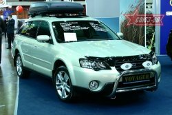 9 224 р. Защита переднего бампера Souz-96 (d60) Subaru Outback BP дорестайлинг универсал (2003-2006)  с доставкой в г. Майкоп. Увеличить фотографию 3