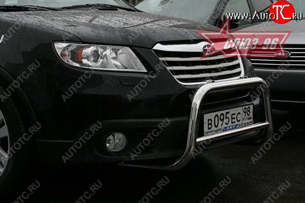 11 789 р. Защита переднего бампера Souz-96 (d60) Subaru Tribeca (2008-2014)  с доставкой в г. Майкоп