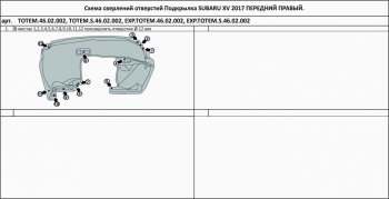 399 р. Правый подкрылок передний TOTEM Subaru XV GT/G24 дорестайлинг (2017-2021)  с доставкой в г. Майкоп. Увеличить фотографию 2