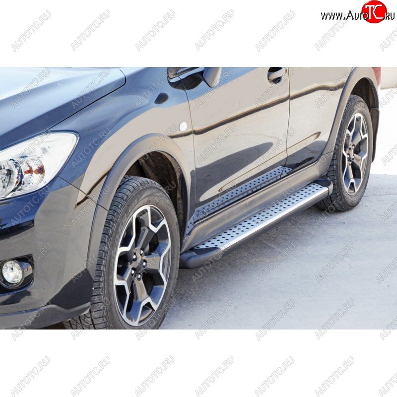 21 799 р. Порожки для ног Бумер (алюминий) Subaru XV GP/G33 дорестайлинг (2012-2016)  с доставкой в г. Майкоп