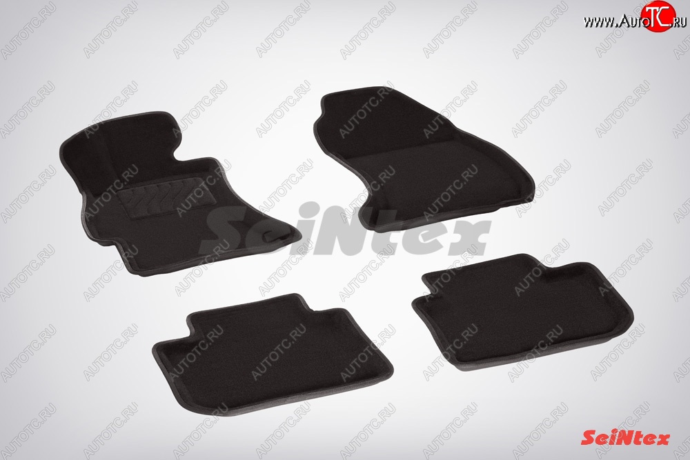 5 699 р. Износостойкие коврики в салон 3D SUBARU XV черные (компл) Subaru XV GP/G33 дорестайлинг (2012-2016)  с доставкой в г. Майкоп