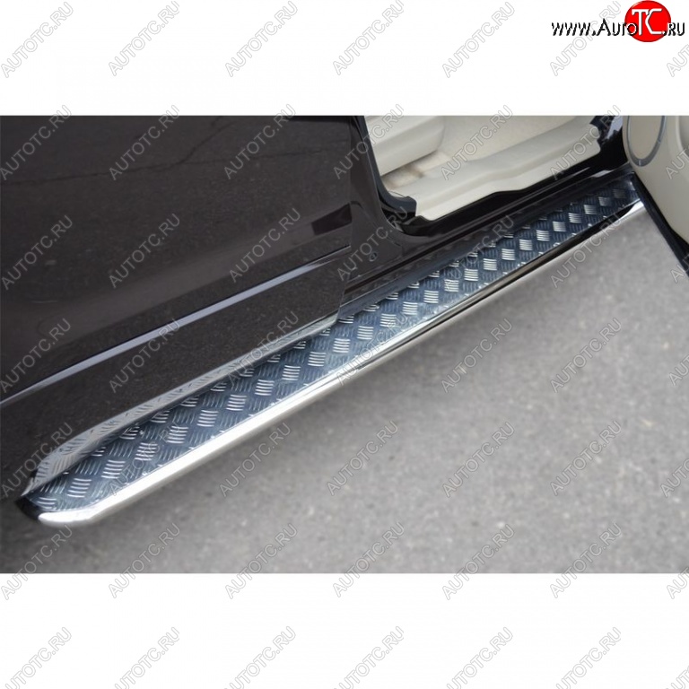 22 999 р. Широкая защита порогов с трубой диаметром 42 мм 5 дв. SLITKOFF v2 Suzuki Grand Vitara JT 5 дверей 2-ой рестайлинг (2012-2016)  с доставкой в г. Майкоп